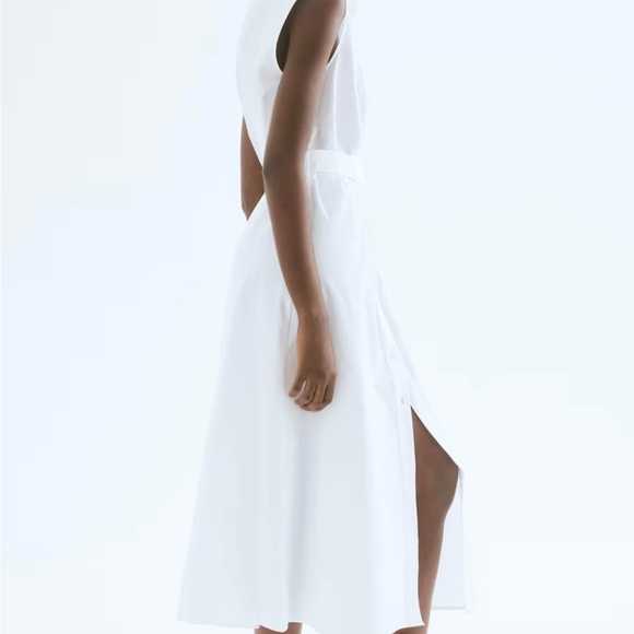 H&M White Midi Dress - Picture 3 of 4